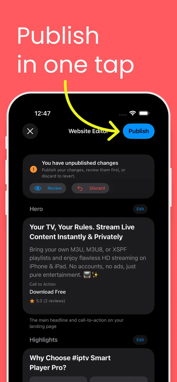 #4. Siteify - Website Builder (iOS) di: Vahagn Gevorgyan
