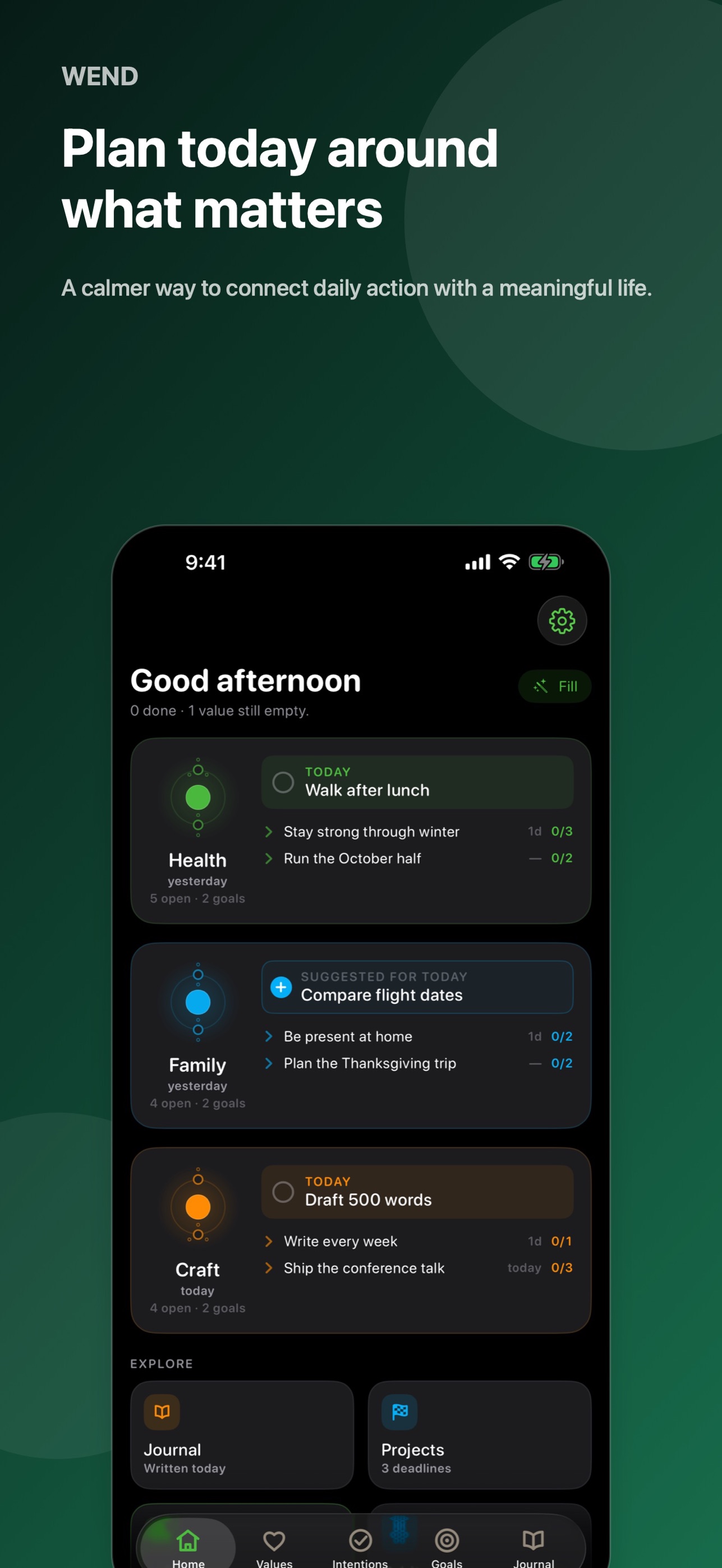 Screenshot 3 of Wend: Live Your Values