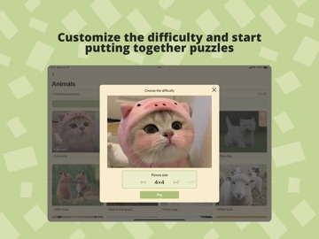 Puzzle mania. Online puzzle iPad screenshot