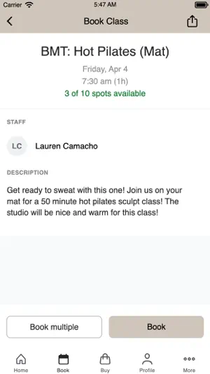 Penché Pilates screenshot 3