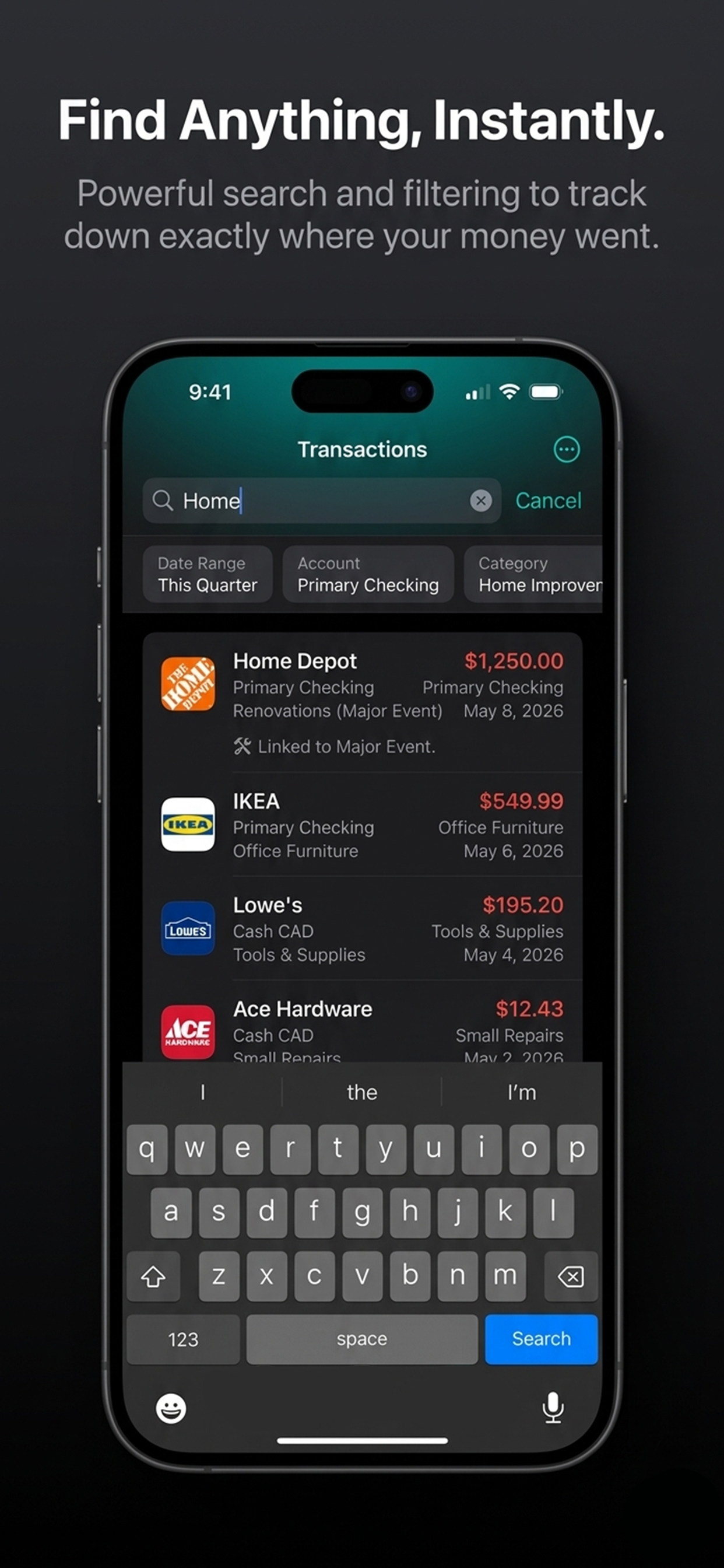 True Finance – Budget Manager