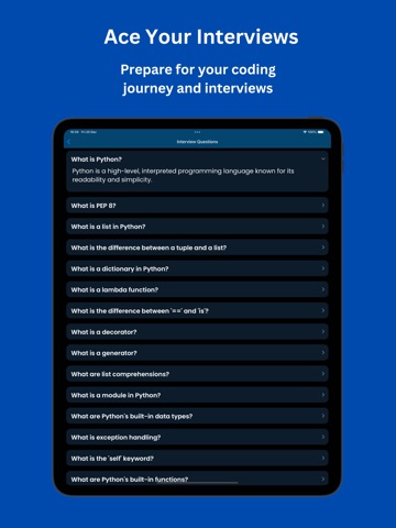Learn Python: Beginner Coding iPad screenshot