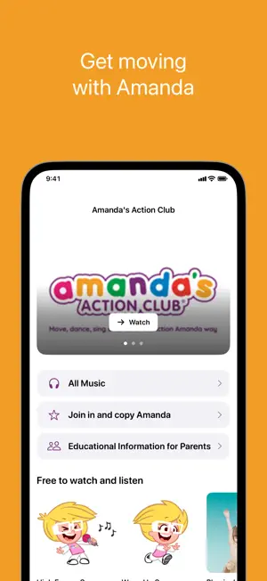 Amandas Action Club screenshot 1