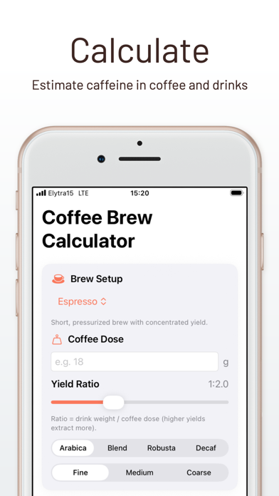 Caffinity – Caffeine dashboard Screenshot 5 of 7