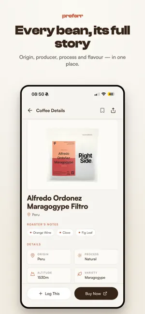 Preferr — Coffee Discovery screenshot 2