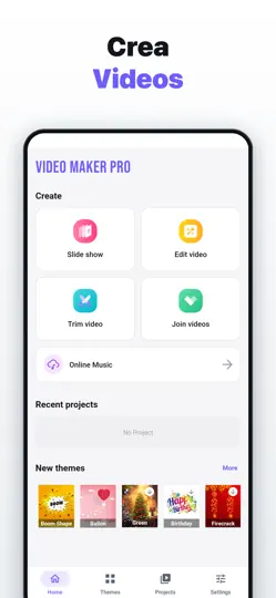 Captura de pantalla de Video Maker Pro - Slideshow en iPhone 1