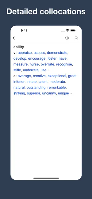 English Collocation Sentence screenshot 2