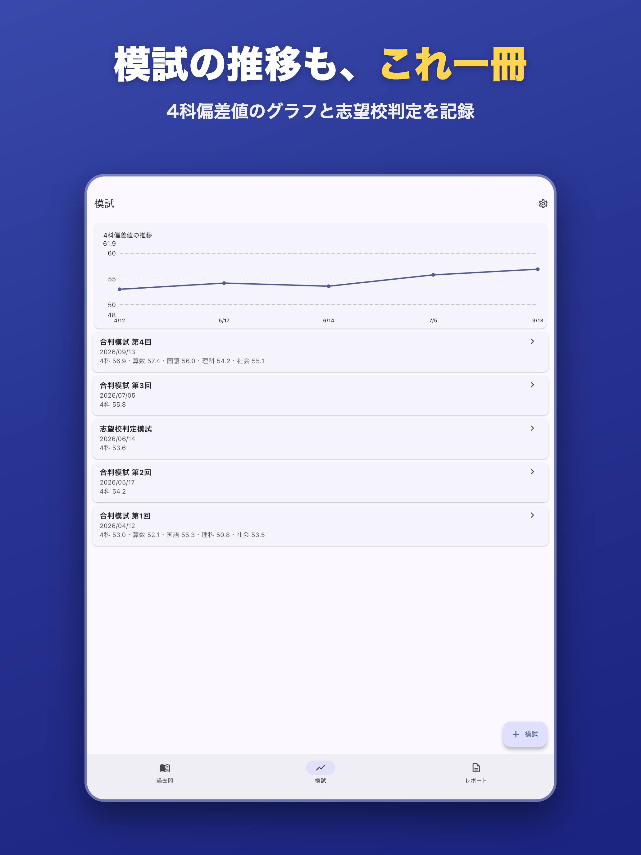 中学受験 過去問＆模試の成績管理 − 面談レポート screenshot 9