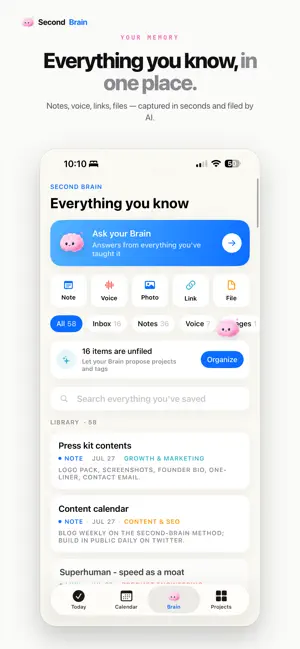 Second Brain - AI Assistant screenshot 3