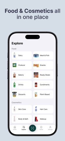 Food & Cosmetics Scanner: Peek iPhone screenshot