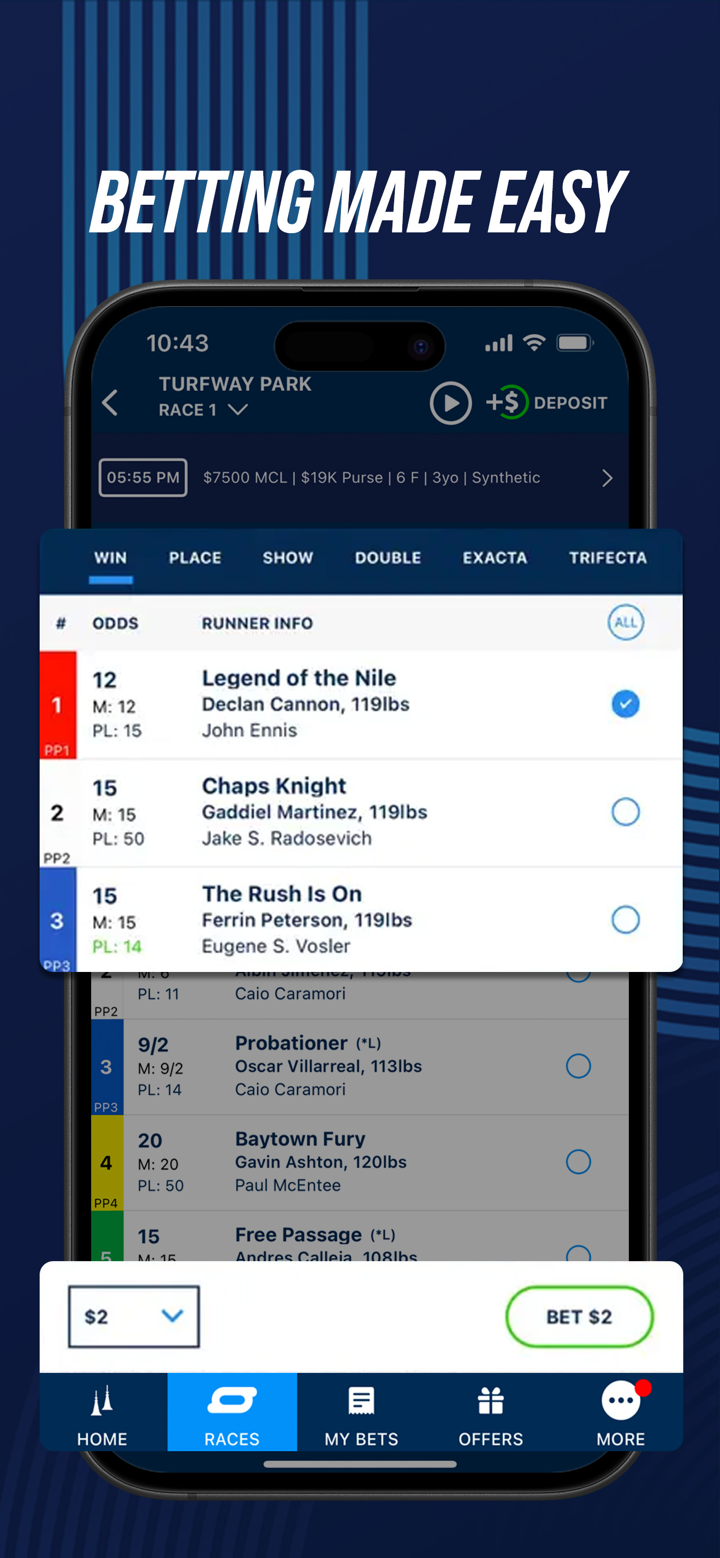 TwinSpires Bet on Horse Racing screenshot 2