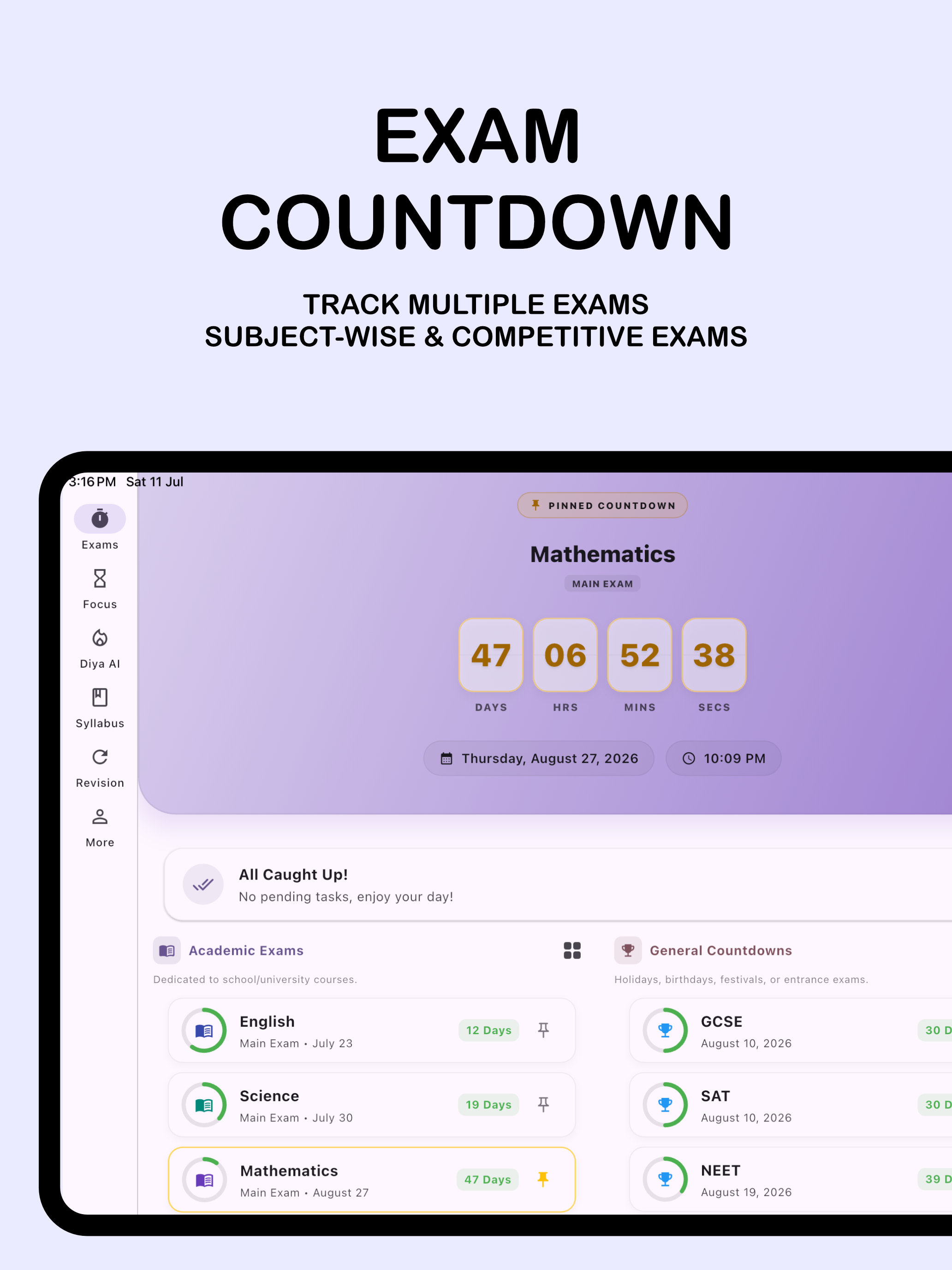 Exam Countdown & Study Planner screenshot 10