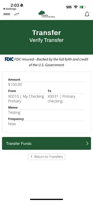 Tustin Community Bank screenshot 2
