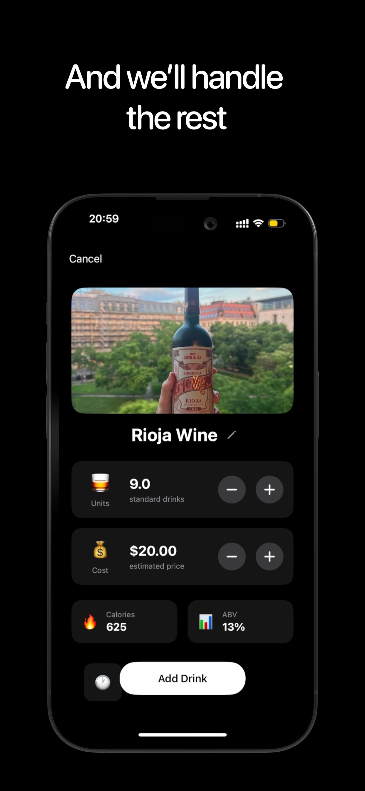 Alc AI: track your drinks screenshot 3