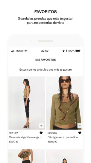 Captura de pantalla de MANGO - Online Fashion en iPhone 4