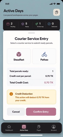 Parcel Hub iPhone screenshot
