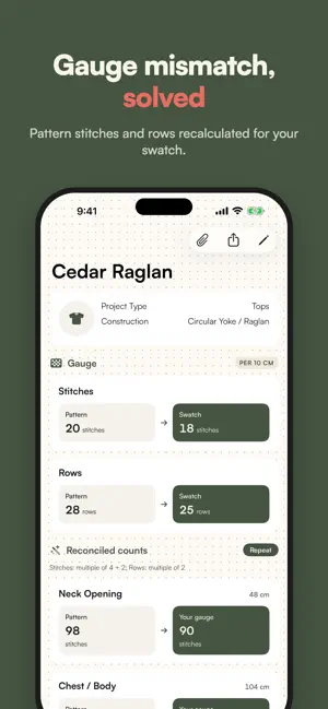 Stitchwise: Knit & Crochet screenshot 1