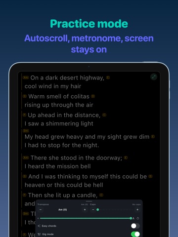 Chords.vip - Song Chords iPad screenshot