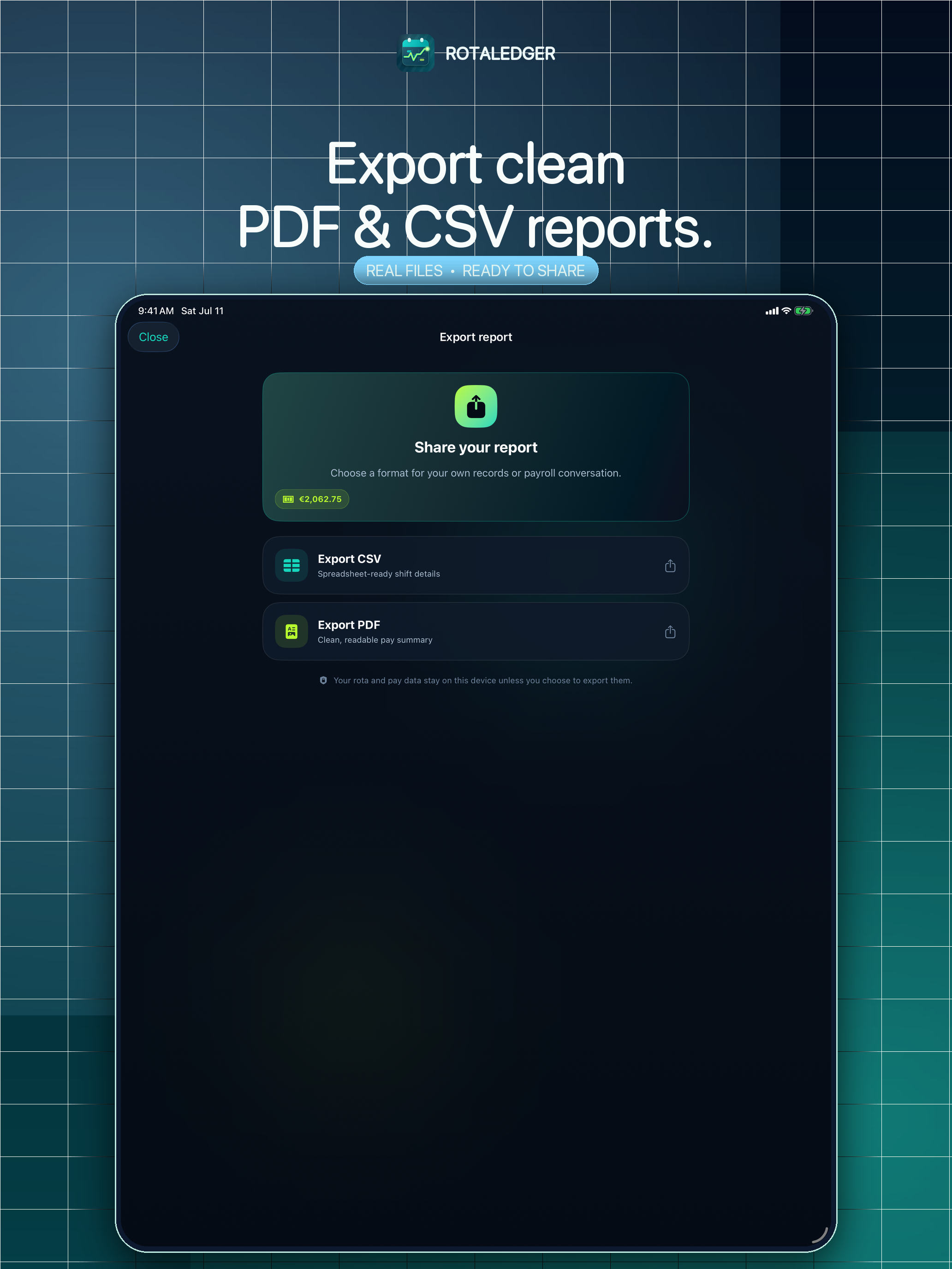 RotaLedger: Hours & Pay screenshot 11