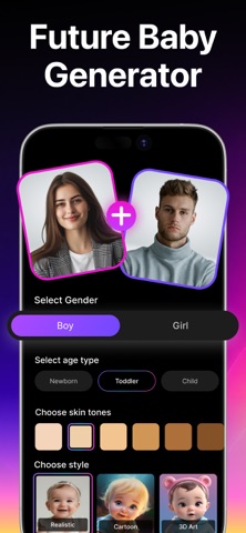 Future Baby Generator: Cosplay iPhone screenshot