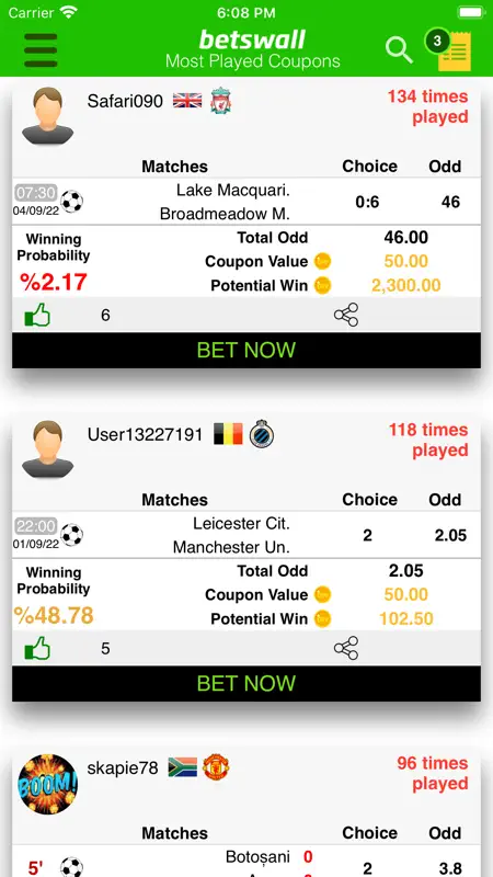 BetsWall Football Betting Tips screenshot 9 of 9