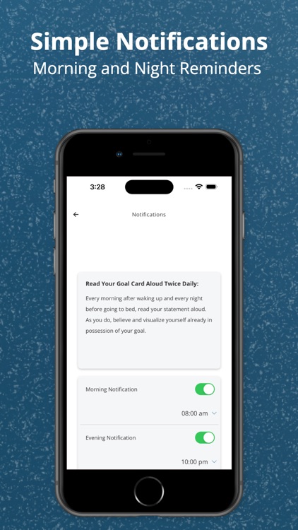 Daily Goal Card Reminder