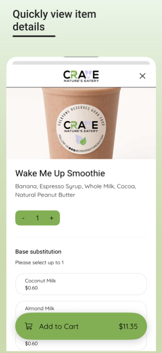 Crave Natures Eatery Screenshot 5 of 6