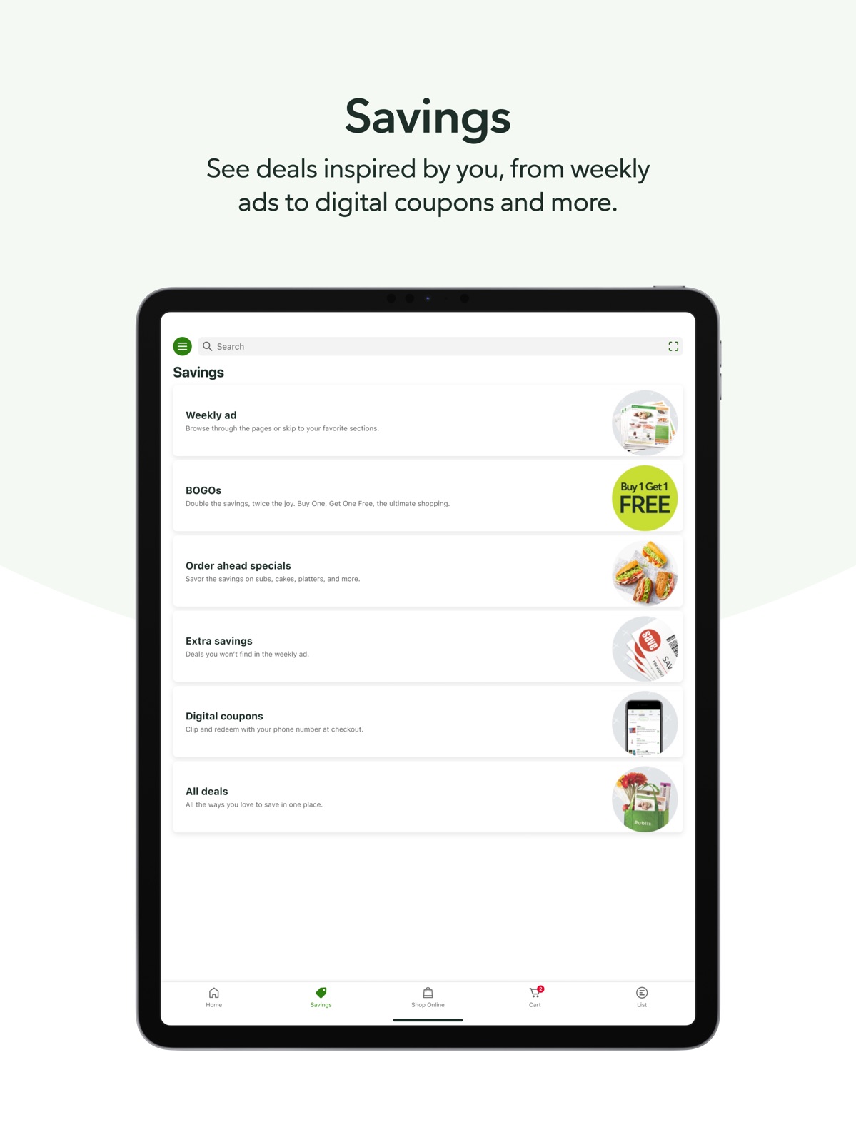 Publix ipad screenshot 3