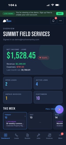 MyForeman screenshot