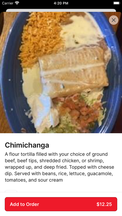 Los Compas iPhone screenshot 3 - Food & Drink app