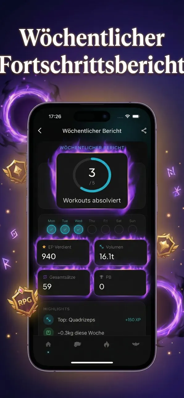 GymLevels: Ranked Gym Workouts iOS Mod IPA screenshot 5 - iOS app interface