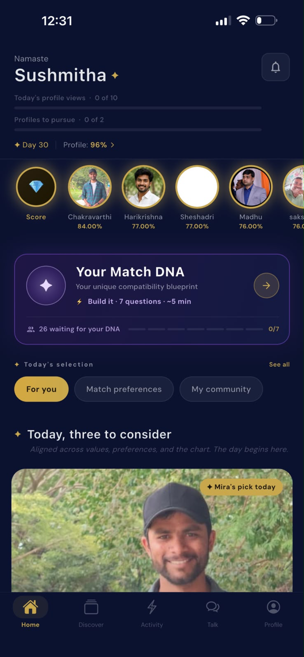 MATCHMATRIX APP screenshot 2