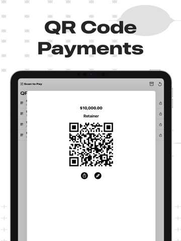 Scan to Pay · QR Code Payments iPad screenshot