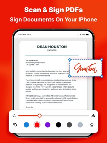 PDF & Document Scanner: OCR iPad screenshot