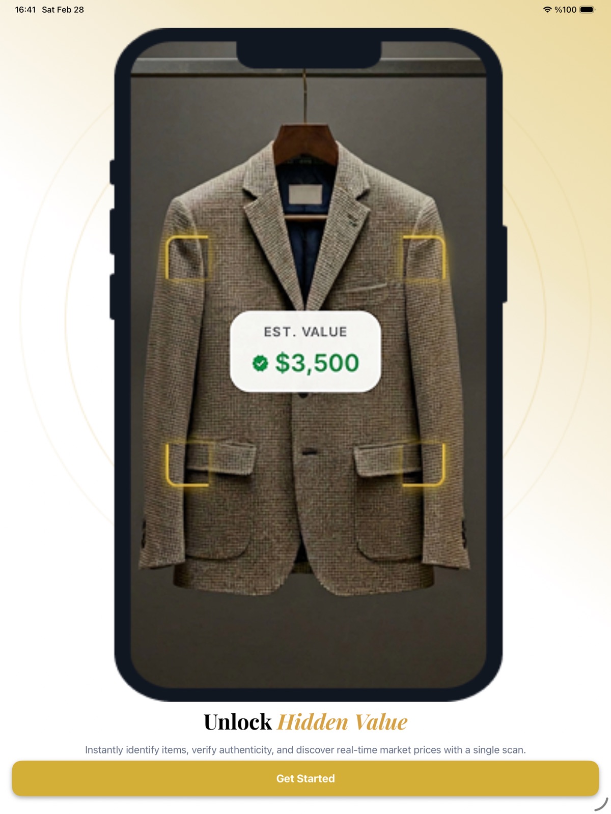 Revalue: Clothing Value Scan ipad screenshot 1