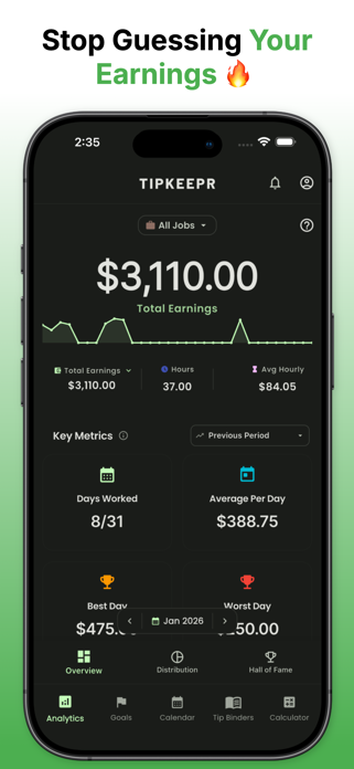 TipKeepr - Tip Tracker Screenshot 3 of 9