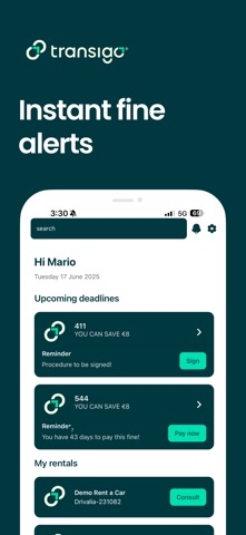 Transigo screenshot