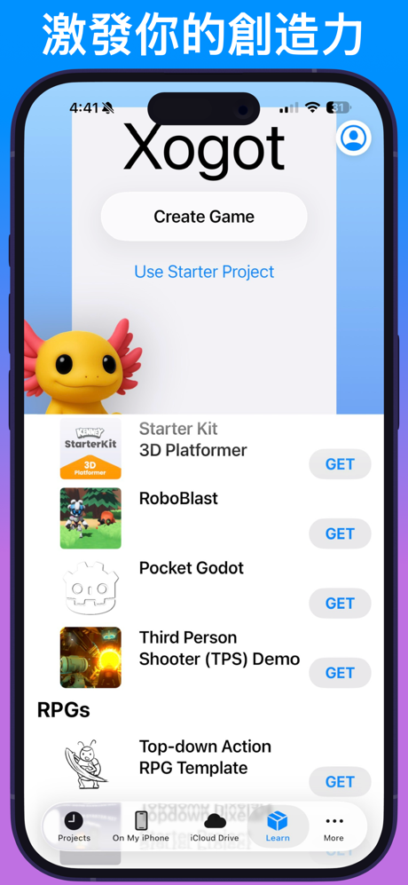 Xogot：iPad 與 iPhone 的 Godot screenshot 4