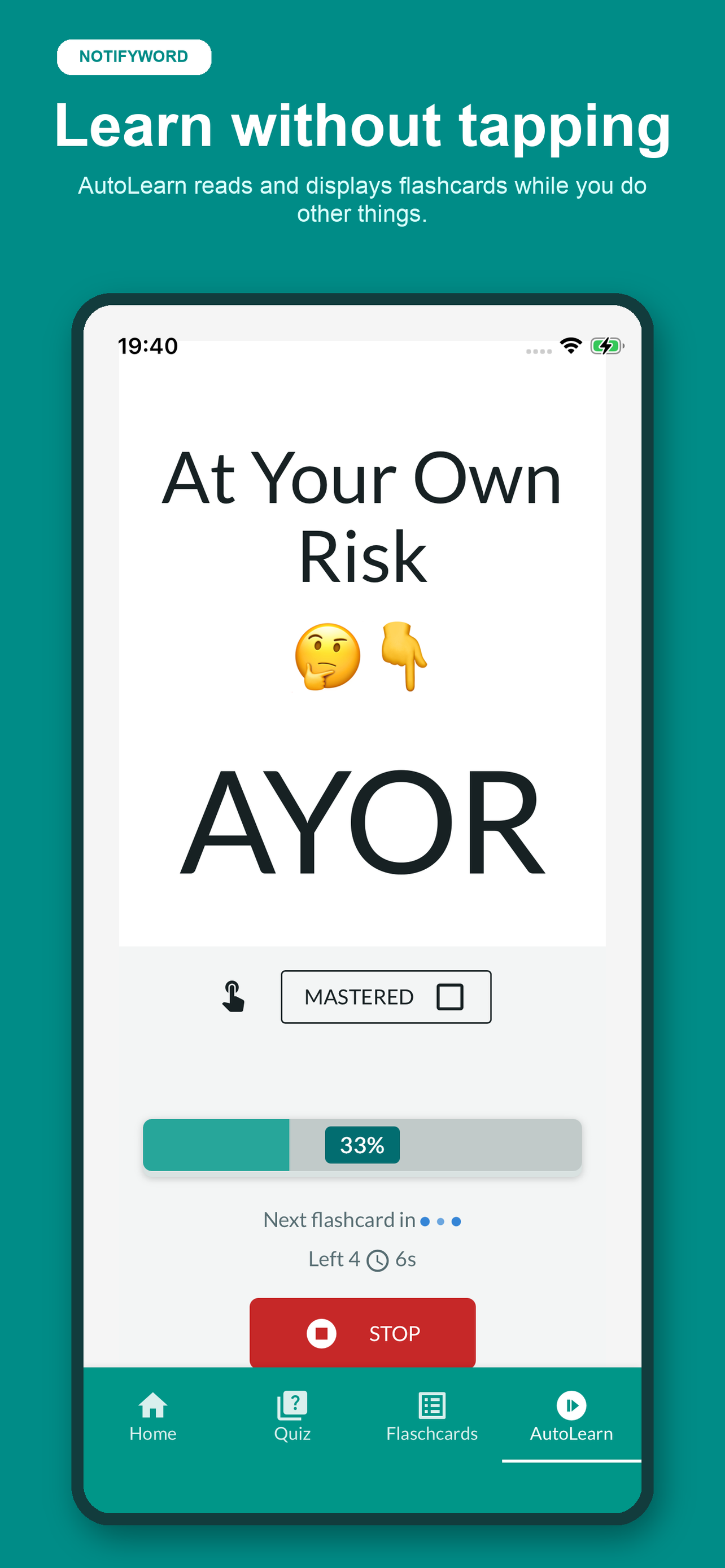 NotifyWord: Audio Flashcards screenshot 6