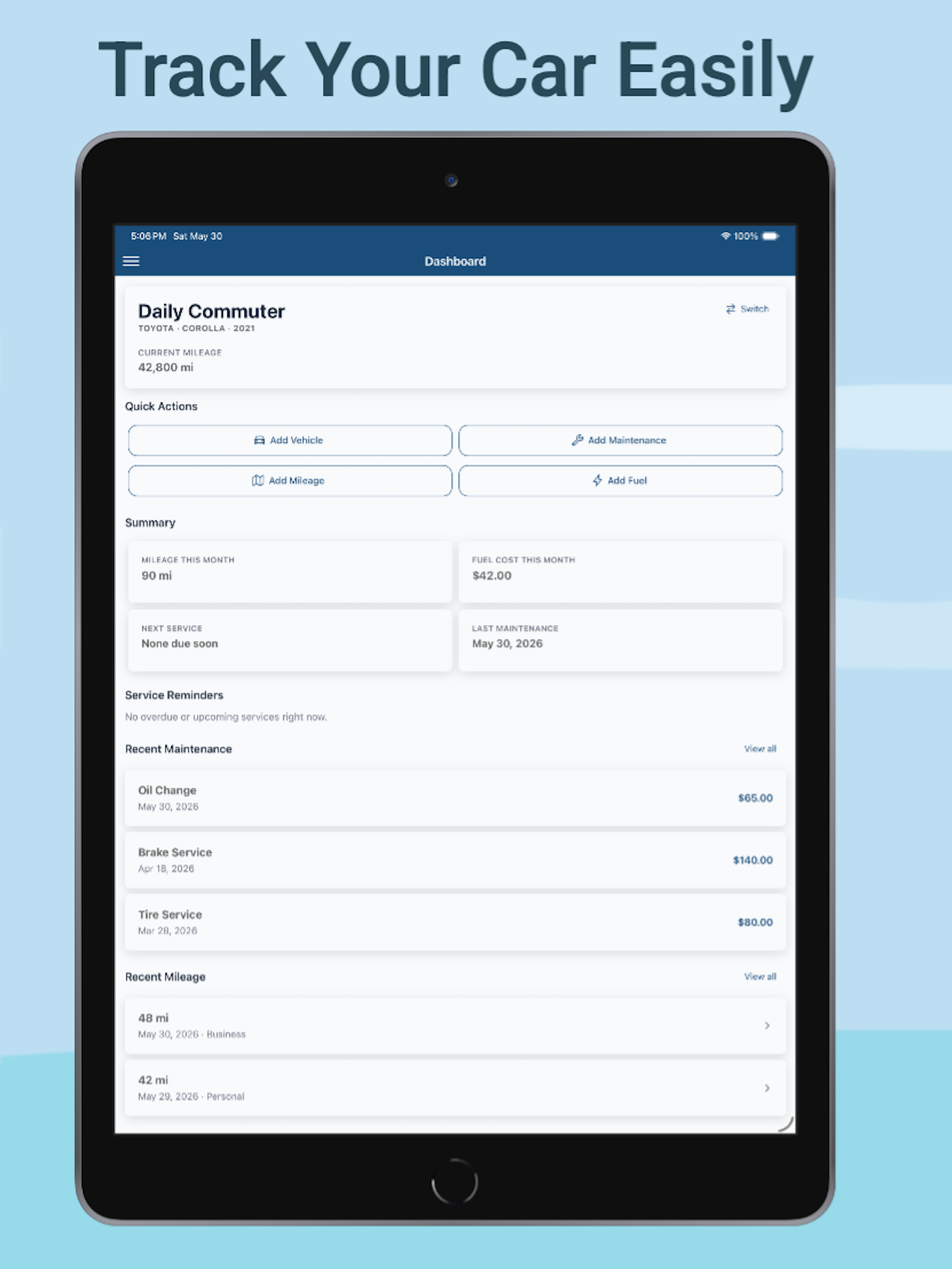 Carzo: Car Maintenance Log