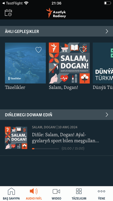 Azatlyk Radiosy Screenshot