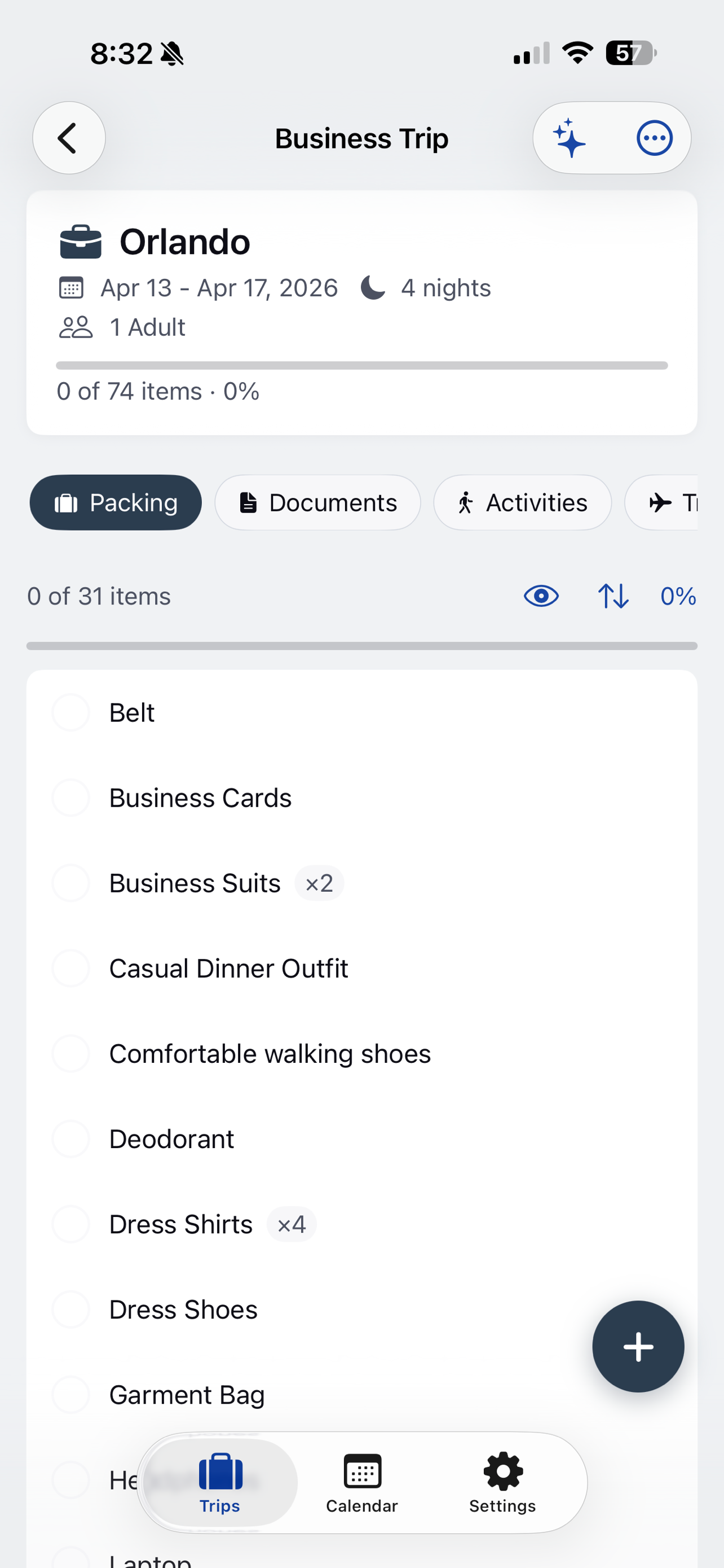 Travel Checklist Assistant