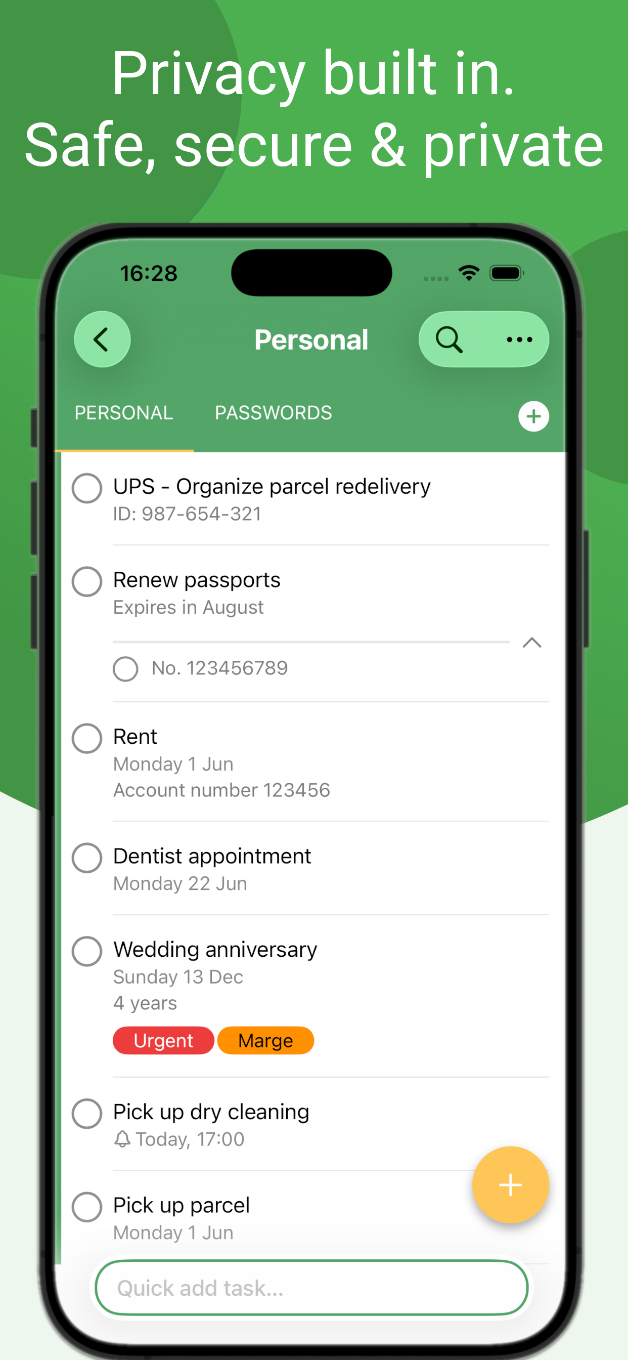 Tasks - To Do List & Reminders