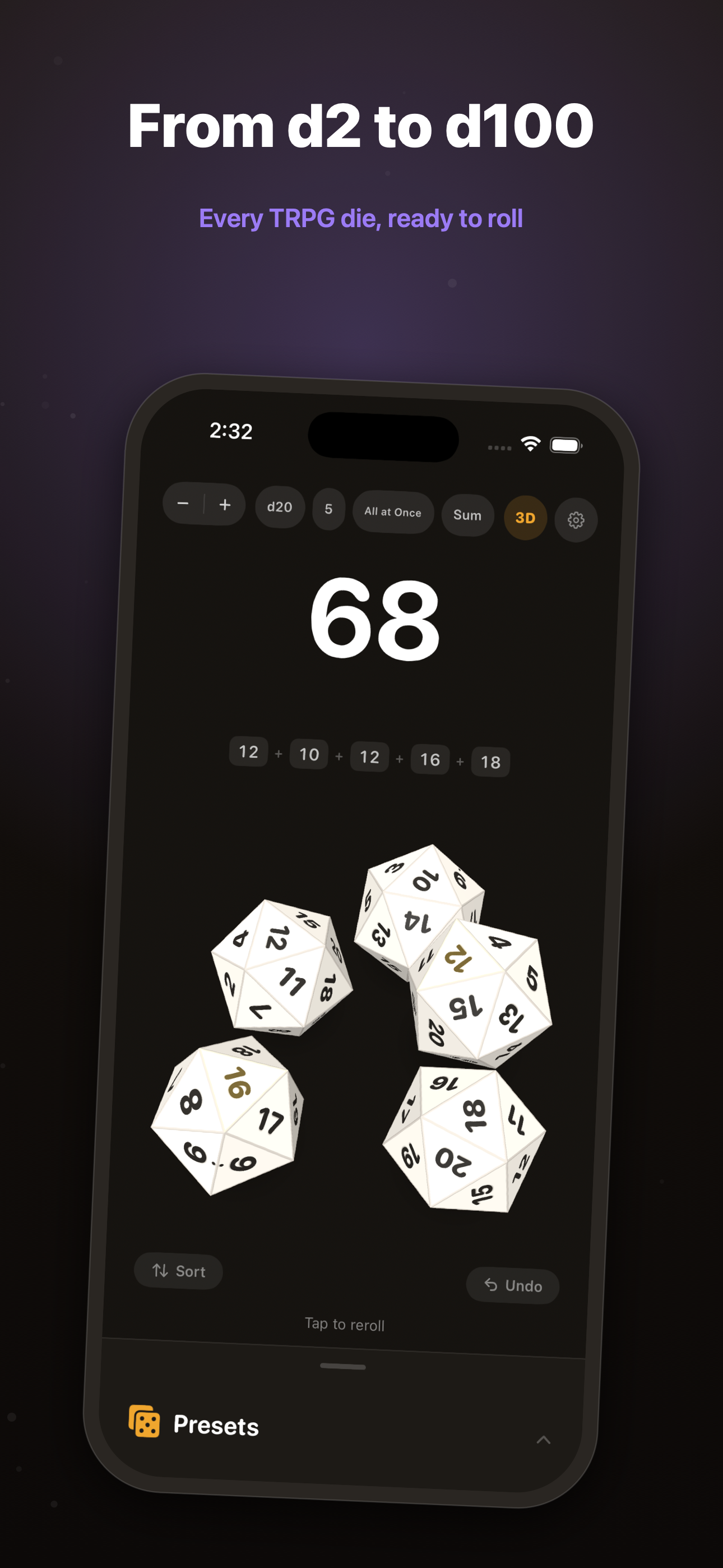 Dice Master: Roll & Calculate screenshot 2