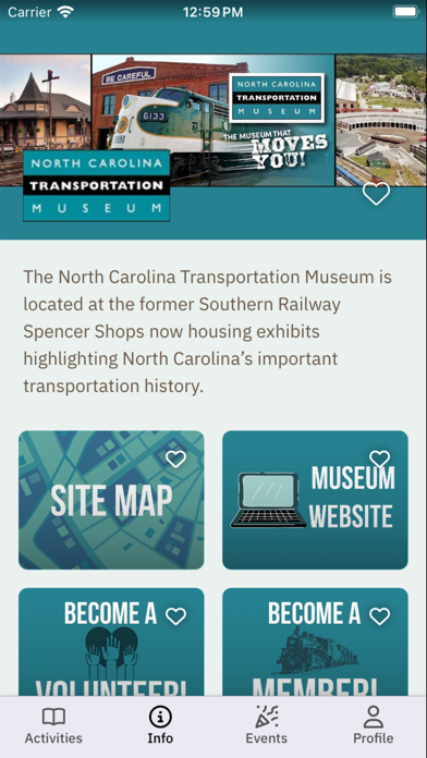 NC Transportation Museum App Screenshot