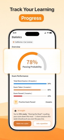 DMV Permit Practice Test - 26 Screenshot 5 of 6
