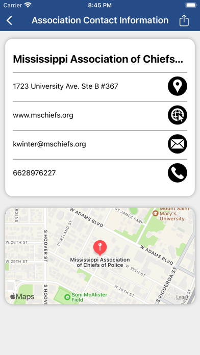 MS Chiefs of Police Screenshot
