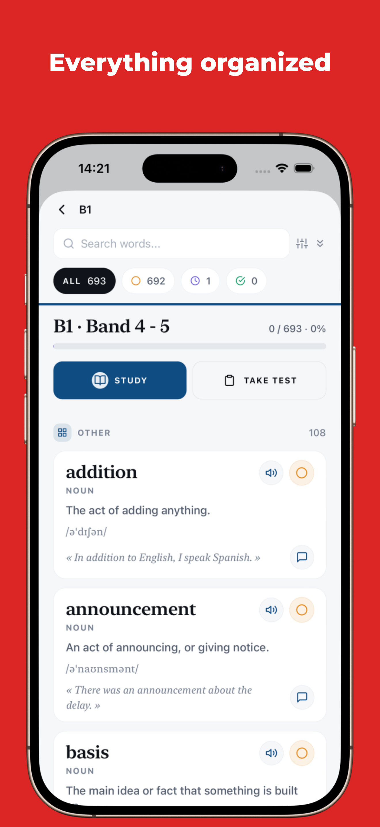 IELTS A1 to C2: Flashcards screenshot 3