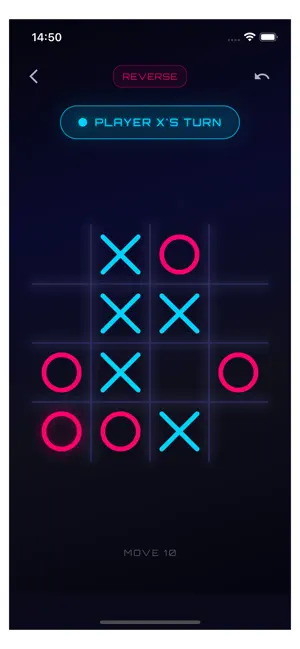 XOXO - Neon Tic Tac Toe screenshot 2