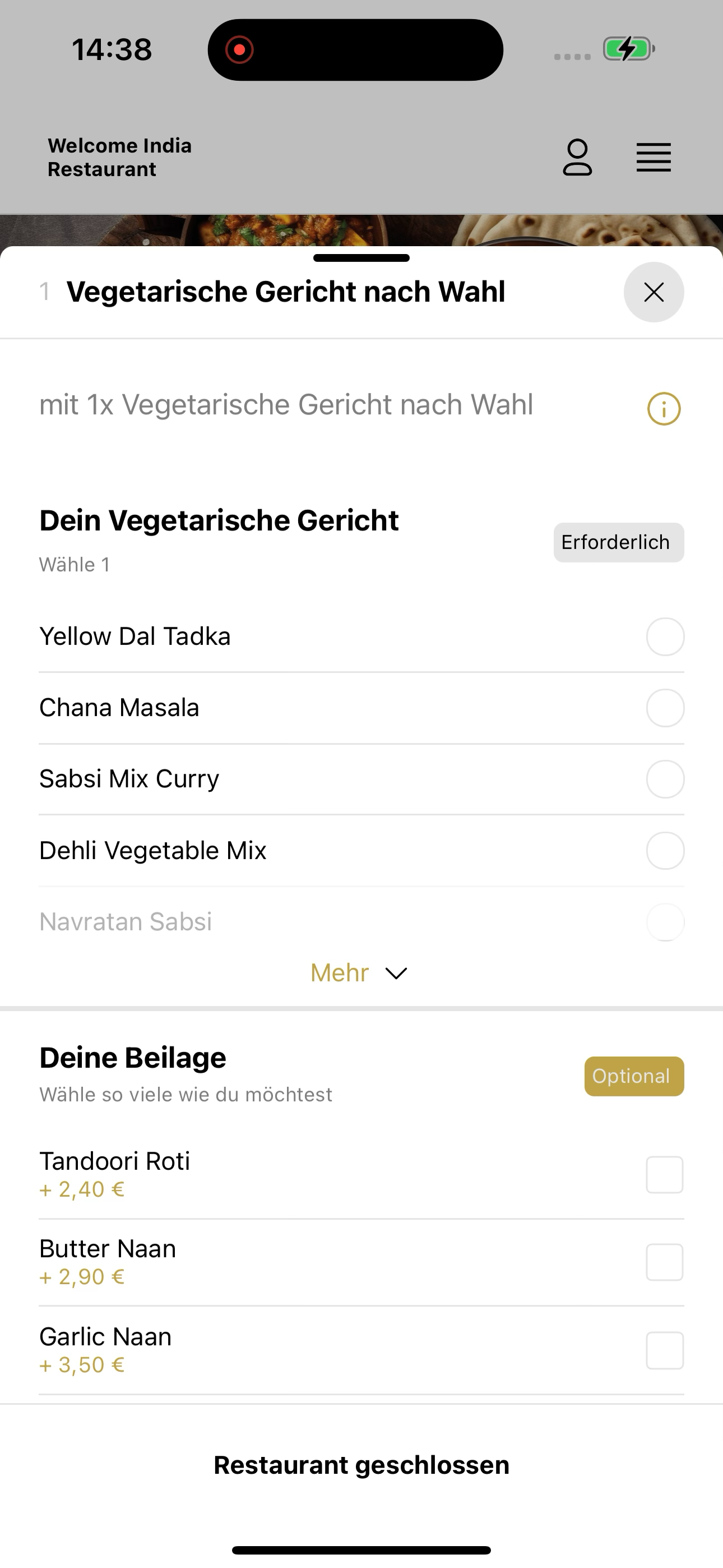 Welcome India Restaurant screenshot 7